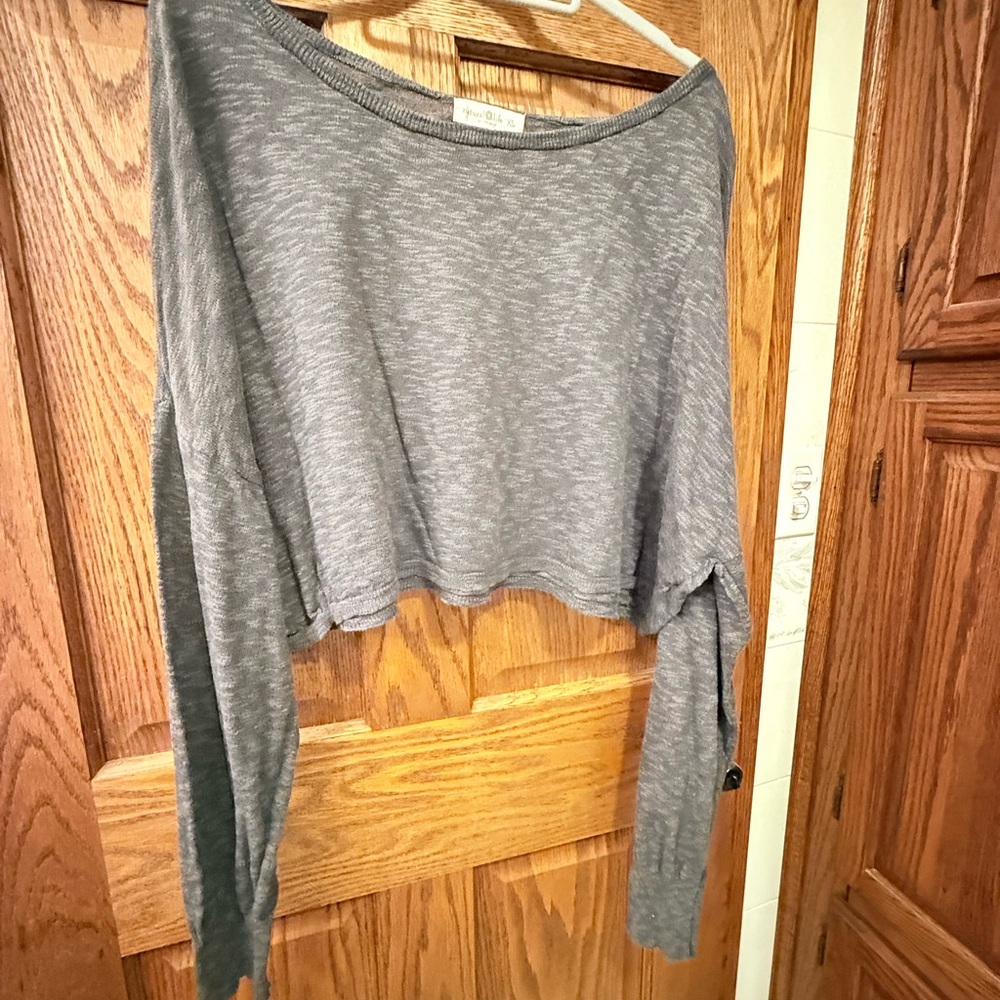 NATURAL LIFE Charcoal Gray Women's Blouse